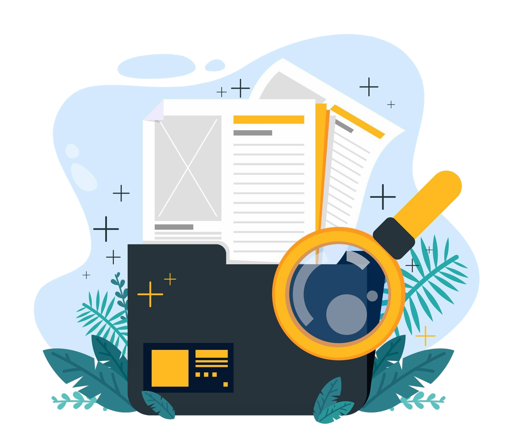 file-searching-concept-landing-page